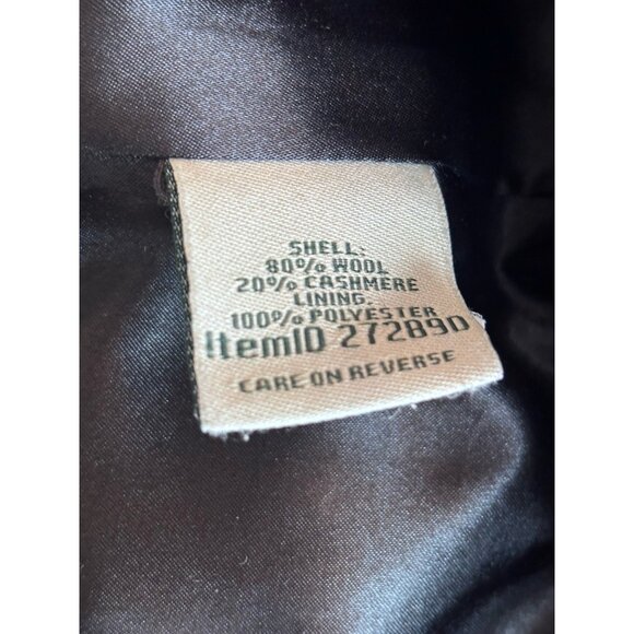 Vintage LL Bean Womens Size 16 Gray Black Wool Cashmere Blazer Jacket 272890 - Picture 7 of 8